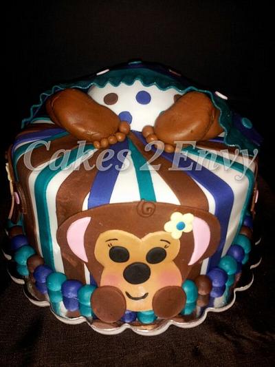 Baby Bottom Baby Shower Cake - Cake by cakes2envy