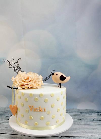 Spots and flower - Cake by Kake Krumbs