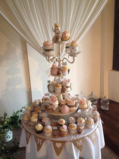 Candelabra Wedding Cake  - Cake by Sugar Boutique