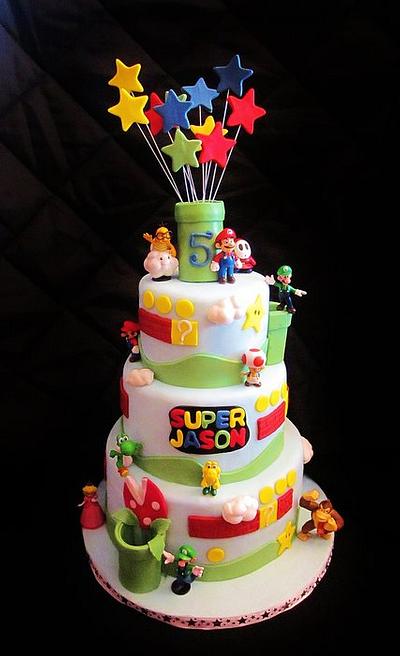 Super Mario Bros. Icing Smiles Cake - Cake by Mojo3799