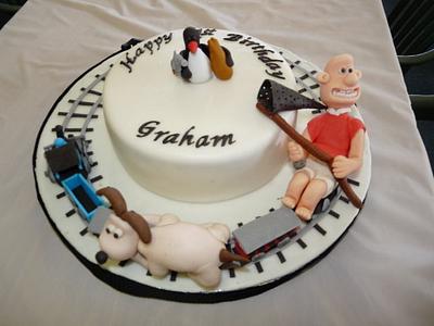 Wallace & Gromit Train Chase Cake - Cake by Gen