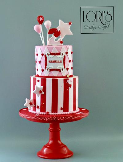 Carnival theme Birthday Cake  - Cake by Lori Mahoney (Lori's Custom Cakes) 
