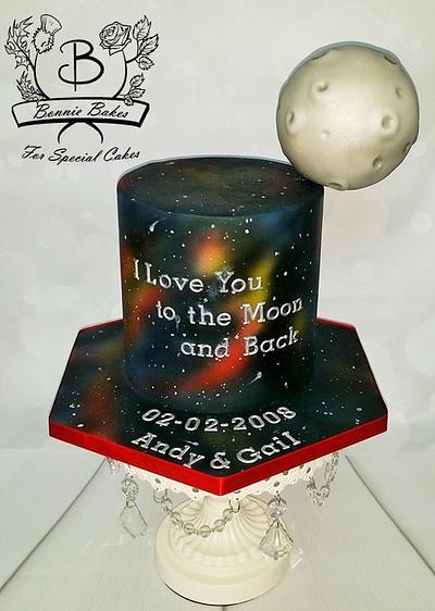 Moon cake  - Cake by Bonnie Bakes UAE