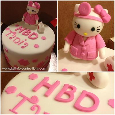 Doctor Hello Kitty - Cake by Tasha Faith
