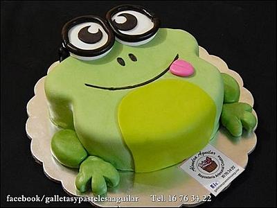 The Naughty Frog - Cake by Alondra Aguilar