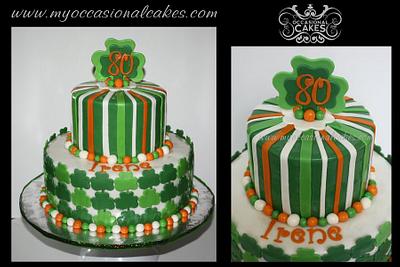 Irish 80th Birthday - Cake by Occasional Cakes
