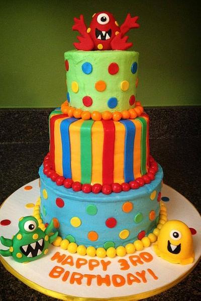 Monster birthday cake - Cake by Something Sweet