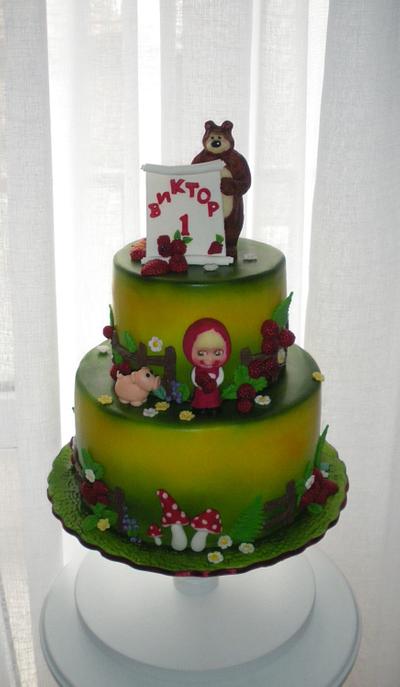 Masha and the bear cake - Cake by Rositsa Lipovanska