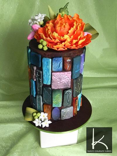 Spring, Stones and Chocolate Ganache - Cake by Kara's Couture Cakes
