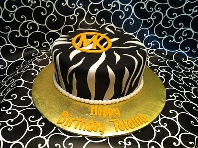 MK Zebra Striped  - Cake by lanett