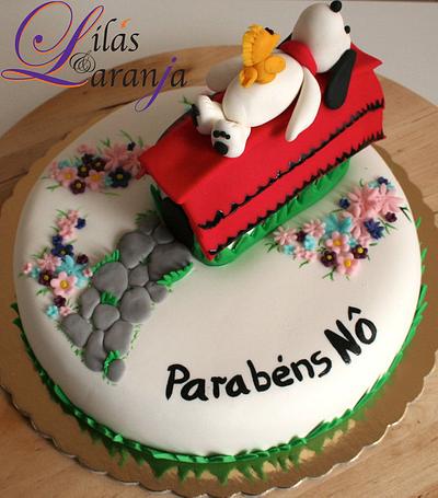 Snoopy & Woodstock - Cake by Lilas e Laranja (by Teresa de Gruyter)