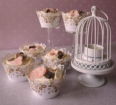 Peaches & Cream Cupcakes - Cake by Gills Cupcake Corner