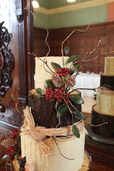 Autumn woodland wedding cake - Cake by Dragons and Daffodils Cakes