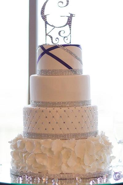 Blinged Out Wedding Cake - Cake by Janci