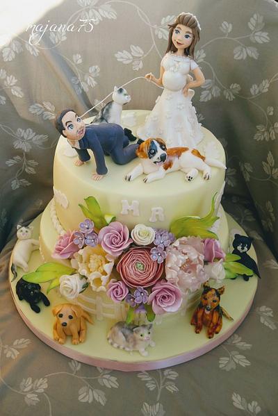 Funny wedding cake - Cake by Marianna Jozefikova