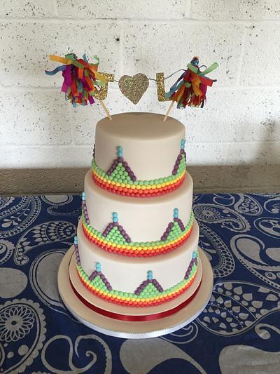 Mexican themed wedding cake - Cake by charmaine cameron