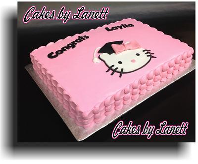 Hello Kitty Graduation - Cake by Lanett
