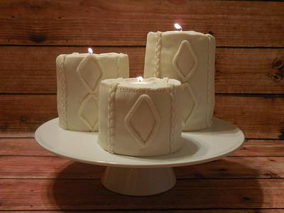 Christmas Candles   - Cake by Michelle