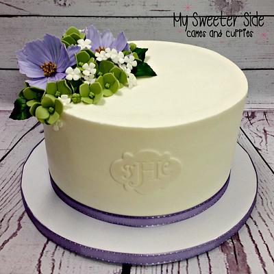 Lavender Cosmos - Cake by Pam from My Sweeter Side