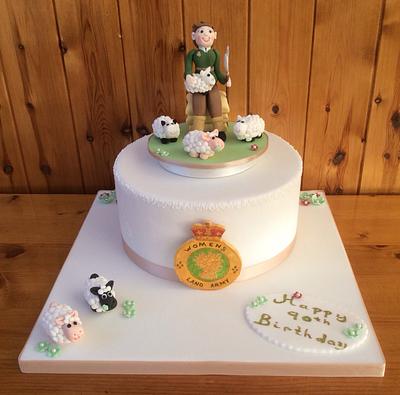 Women's Land army cake - Cake by Rebecca's Tastebuds