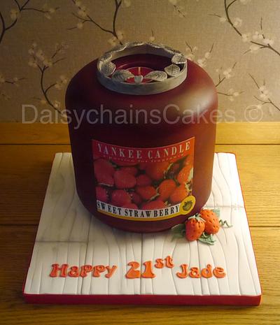 Yankee candle cake - Cake by Daisychain's Cakes