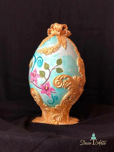 CATTLEYA Fabergé Easter Egg - Easter Faberge egg challenge by Bakerswood - Cake by Mara Dragan - cakes&decorations