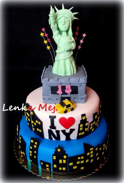 New York and Statue of Liberty - Cake by Lenka