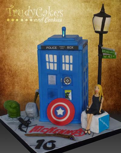 Dr. Who meets Avengers - Cake by TrudyCakes