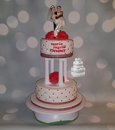 Wedding cake - Cake by Pluympjescake