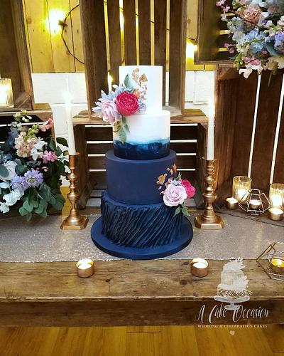 Navy wedding cake - Cake by Jo