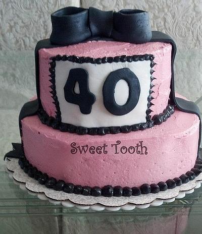 40th Birthday Cake - Cake by Carsedra Glass