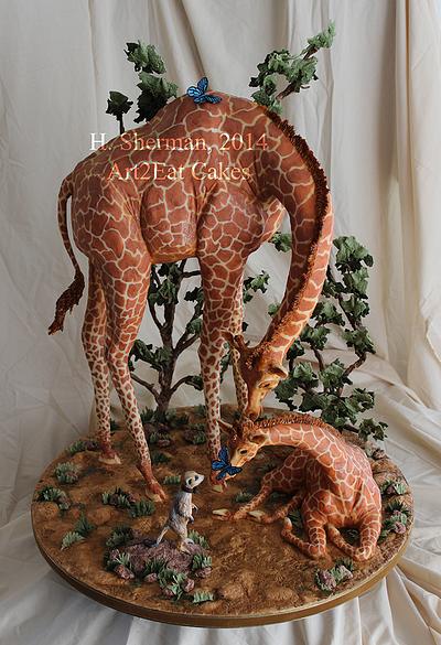 A Mother's Love Goes Safari - Cake by Heather -Art2Eat Cakes- Sherman