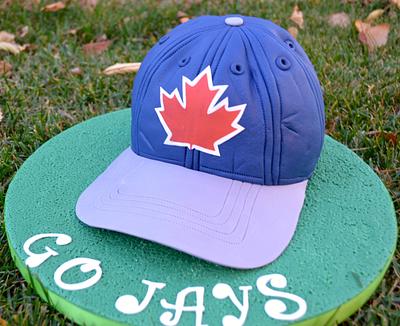 Blue Jays hat cake - Cake by Carol