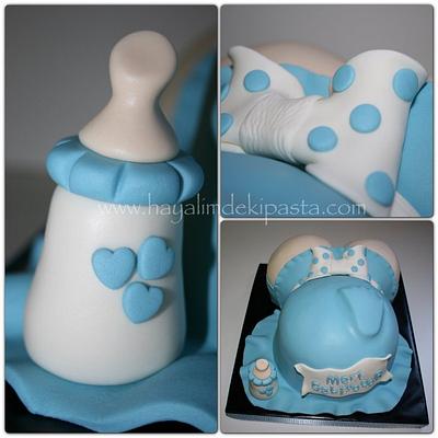 We said the baby is coming soon... - Cake by Hayalimdeki Pasta