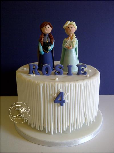 Anna & Elsa (again) - Cake by CakeyCake