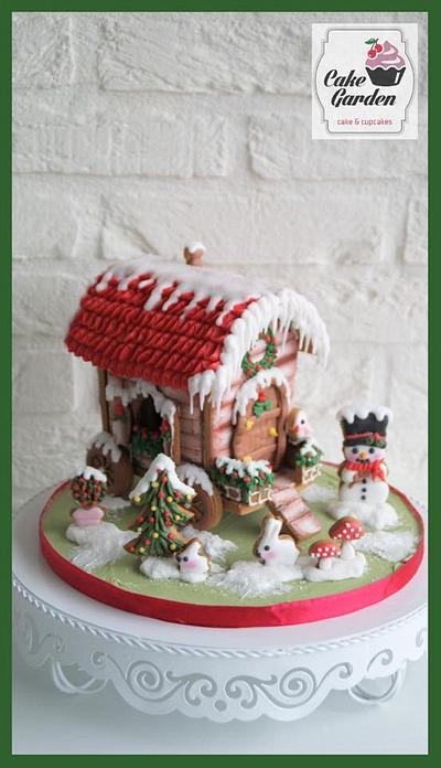 Cookie Winter Gipsy Cart - Cake by Cake Garden 