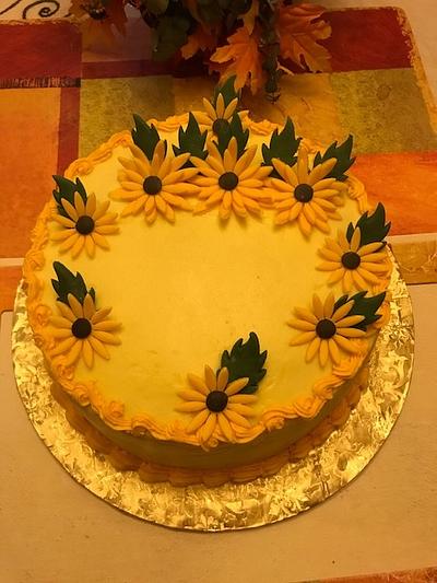 Fall Daisies - Cake by Julia 