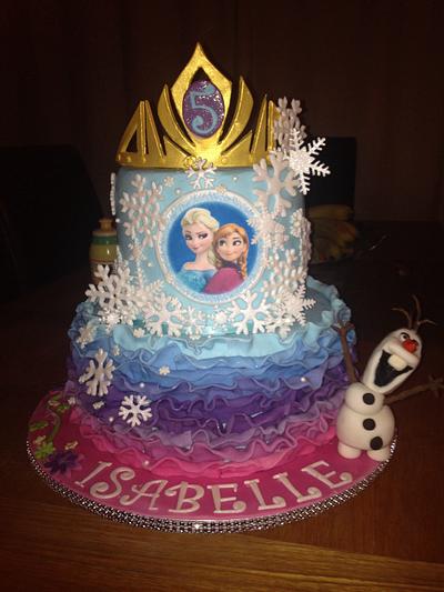 Frozen ruffle cake - Cake by Shell