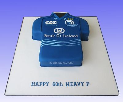60th birthday Leinster Rugby jersey cake - Cake by Little Cake Fairy Dublin