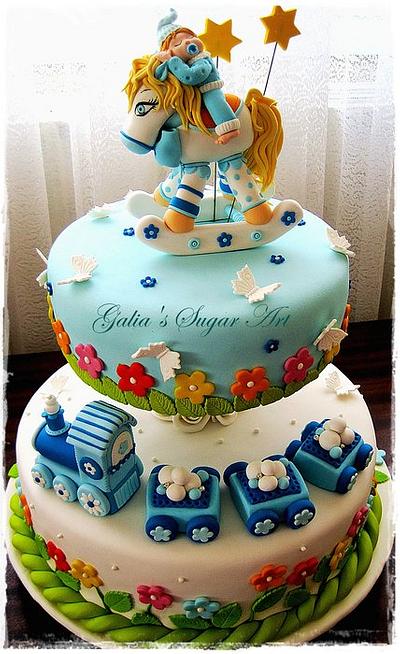 Cake with baby - Cake by Galya's Art 