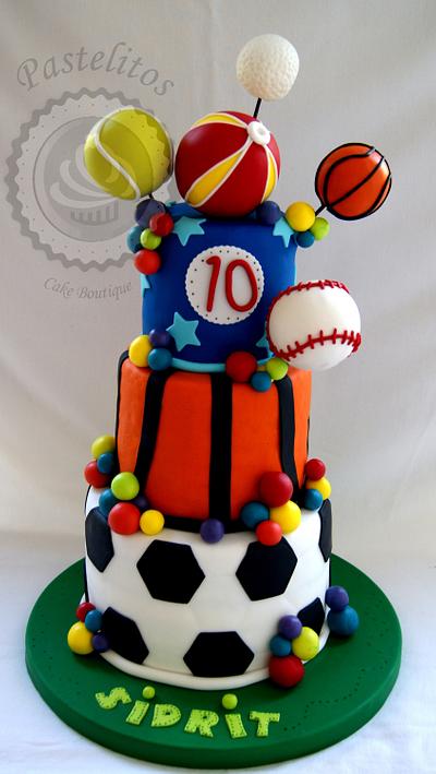 SPORTS BALL CAKE - Cake by Pastelitos Cake Boutique 