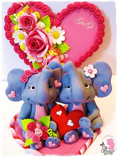 Love elephants - Cake by Galya's Art 