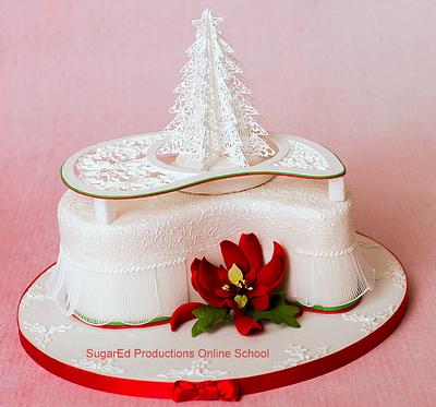 Piped Christmas Tree Cake - Cake by Sharon Zambito