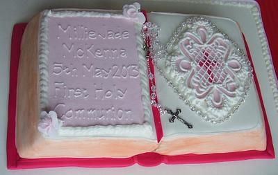 Holy Communion Family Bible - Cake by Tracey