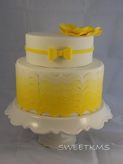 Yellow Ombre Cake - Cake by Kristen