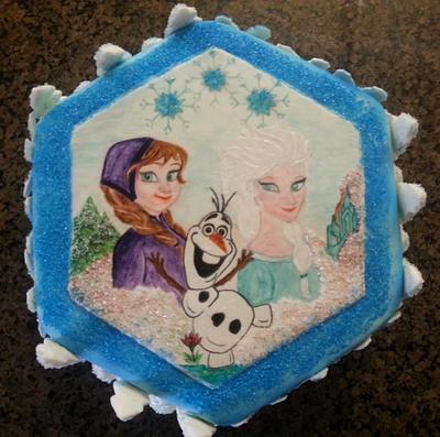 Frozen  - Cake by Gigis Sicilian Sweets 