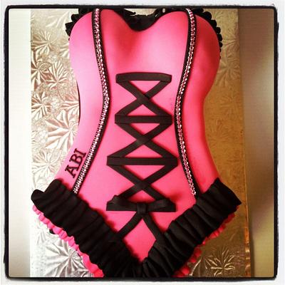 Corset Bachelorette Cake - Cake by Esther Williams