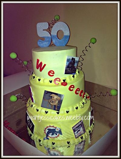50th birthday cake - Cake by Jessica Chase Avila