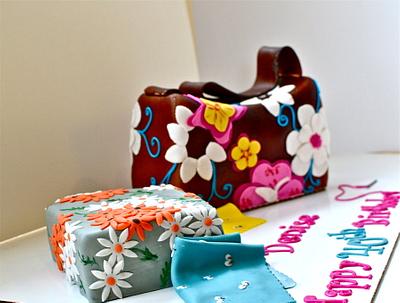 Surprise Purse & Fabric Cake! - Cake by CrystalMemories