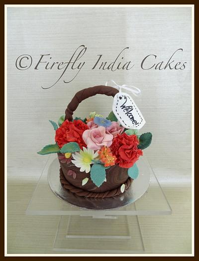 Flower Basket - Cake by Firefly India by Pavani Kaur
